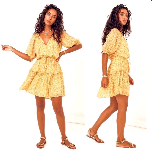 Spell Dresses & Skirts - NWT Rare XL (12-14) Spell Rae Play Dress in Daisy Yellow